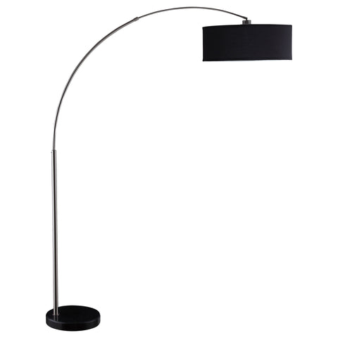 Durant 81-inch Arched Drum Shade Metal Floor Lamp BlackBlack