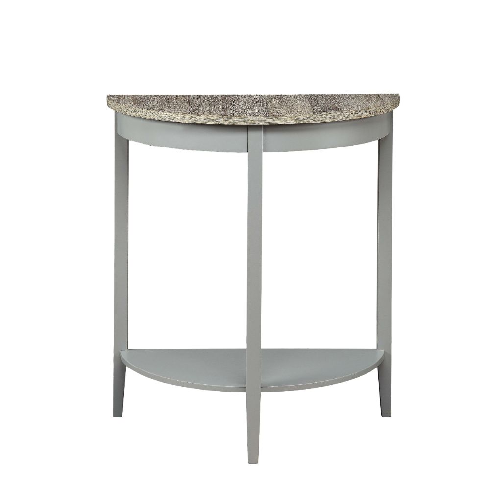 josiah console table, gray oak & gray finish