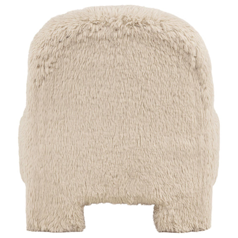 Cardova Faux Fur Accent Chair Latte