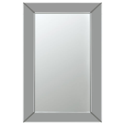 Deanna 36 x 24 Inch Beveled Frame Wall Mirror SilverMirror