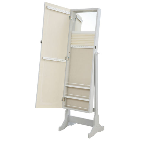 Cody Cheval Mirror with Jewelry Storage Dove GreyDove Grey