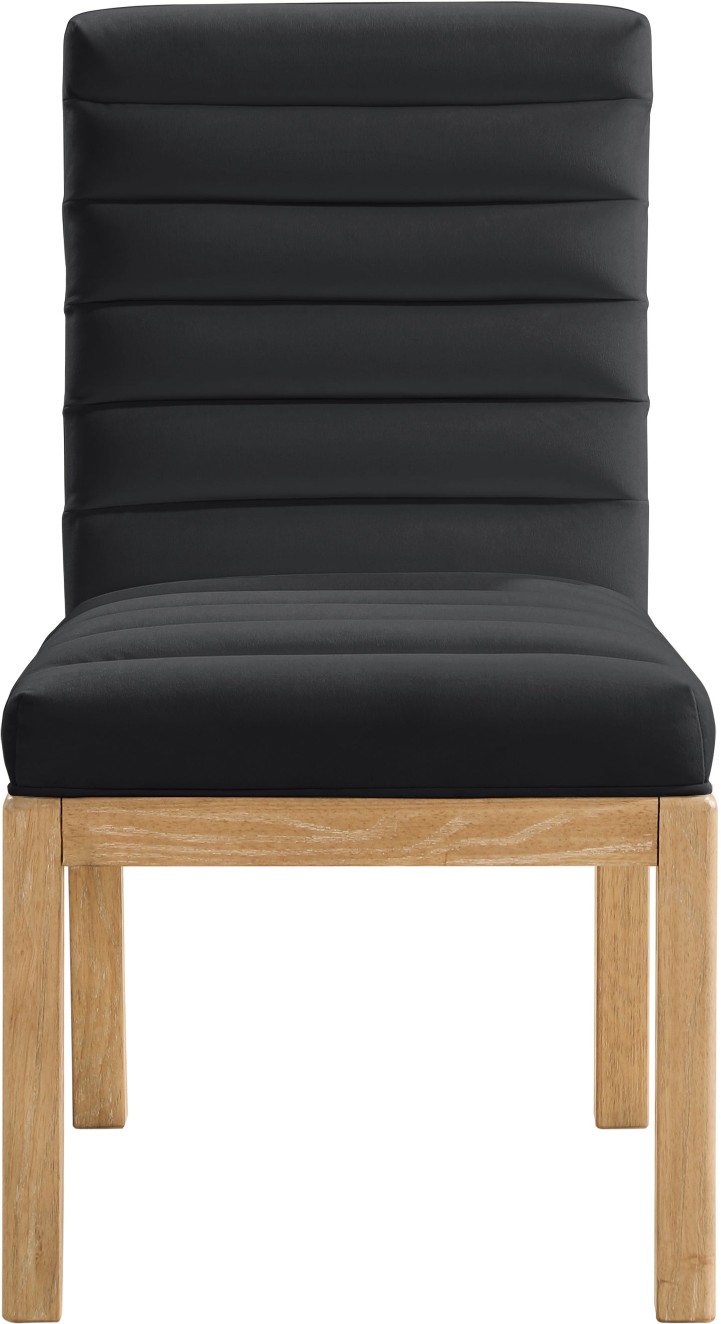 casablanca black velvet dining chair