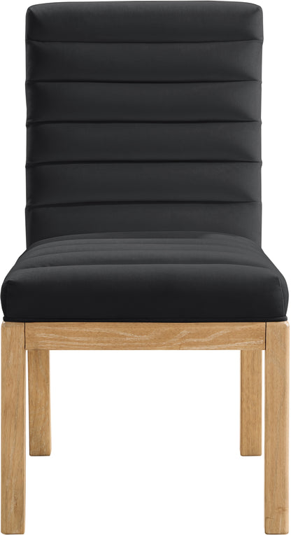 Casablanca Black Velvet Dining Chair