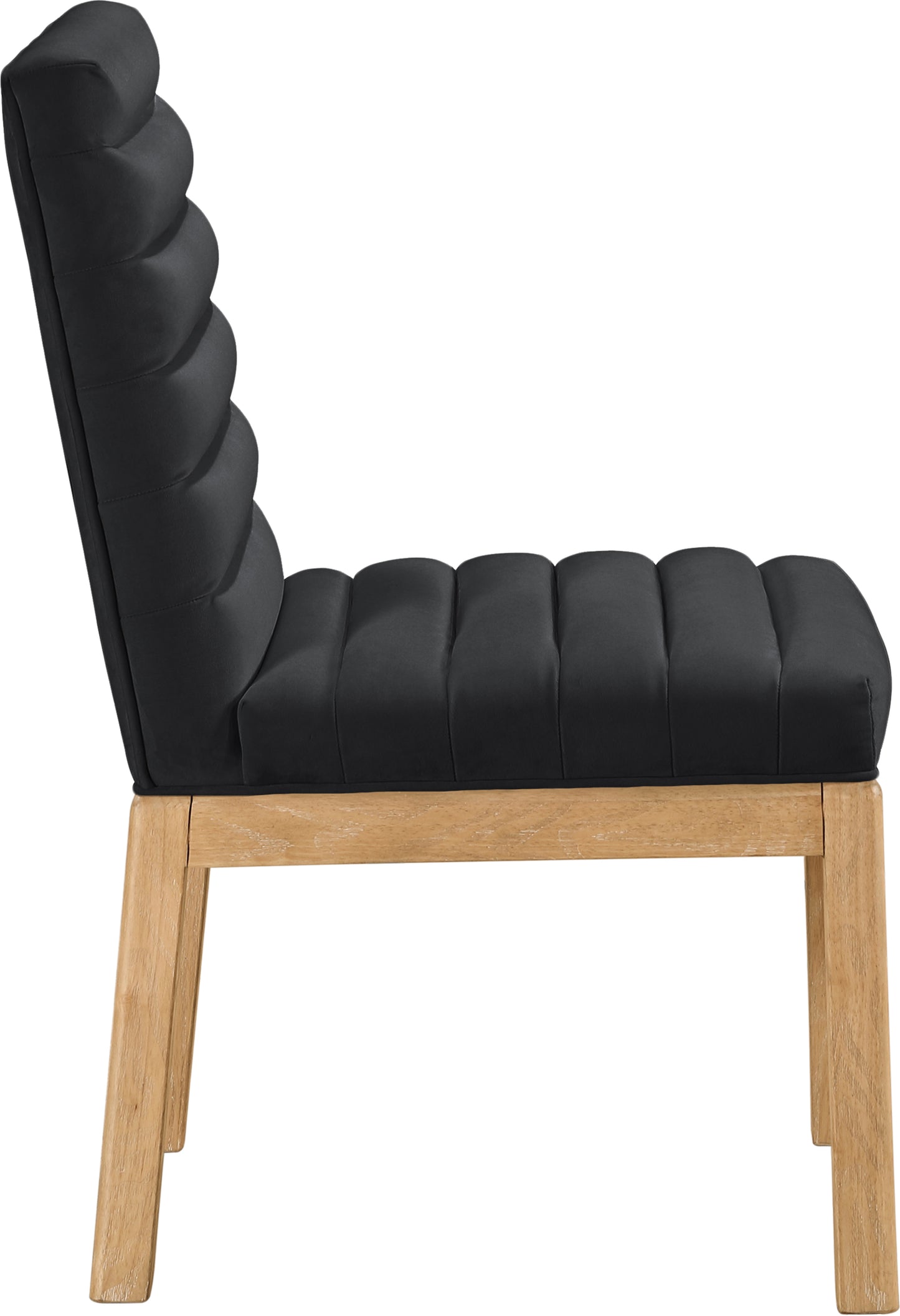 casablanca black velvet dining chair