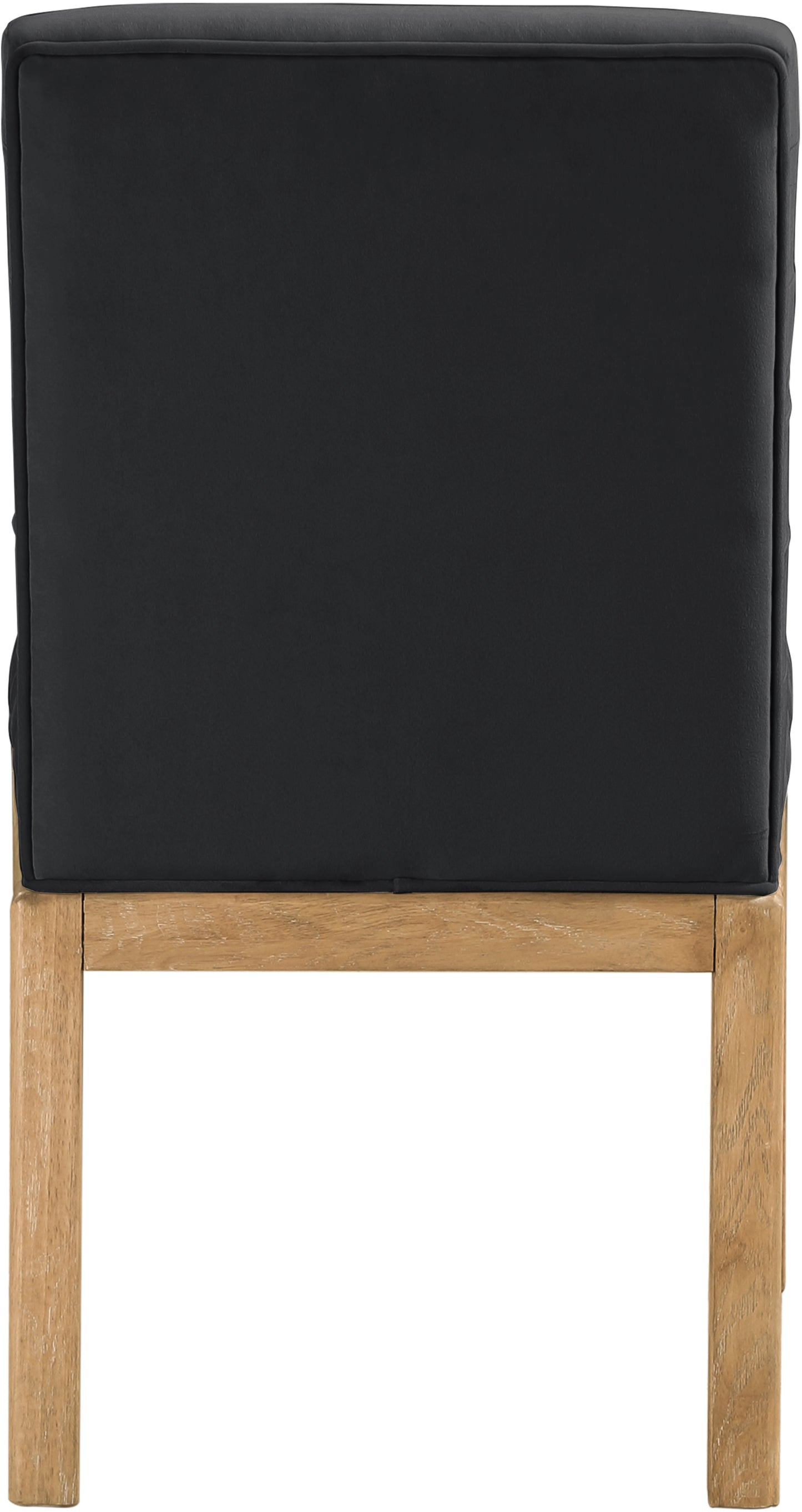 casablanca black velvet dining chair