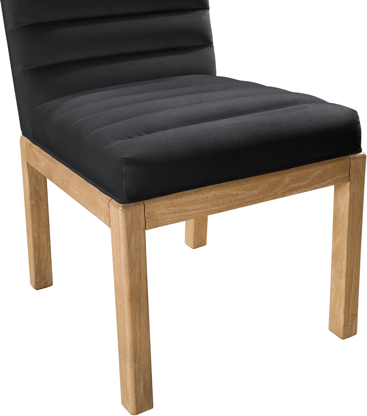 casablanca black velvet dining chair