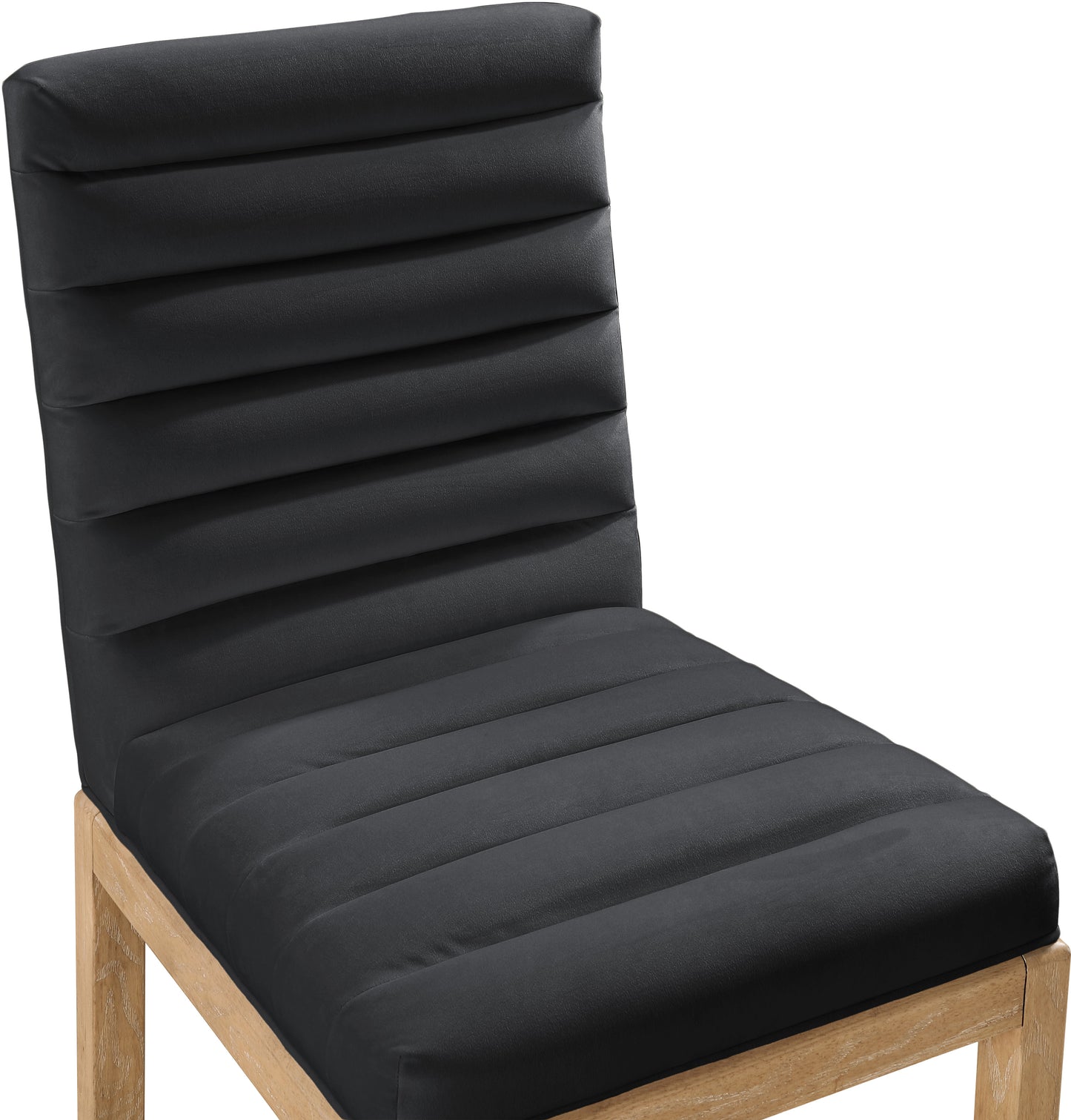 casablanca black velvet dining chair