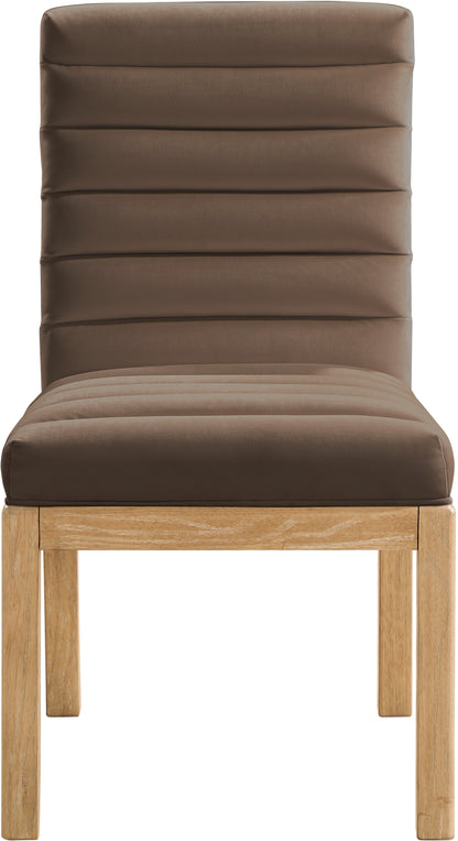 Casablanca Brown Velvet Dining Chair