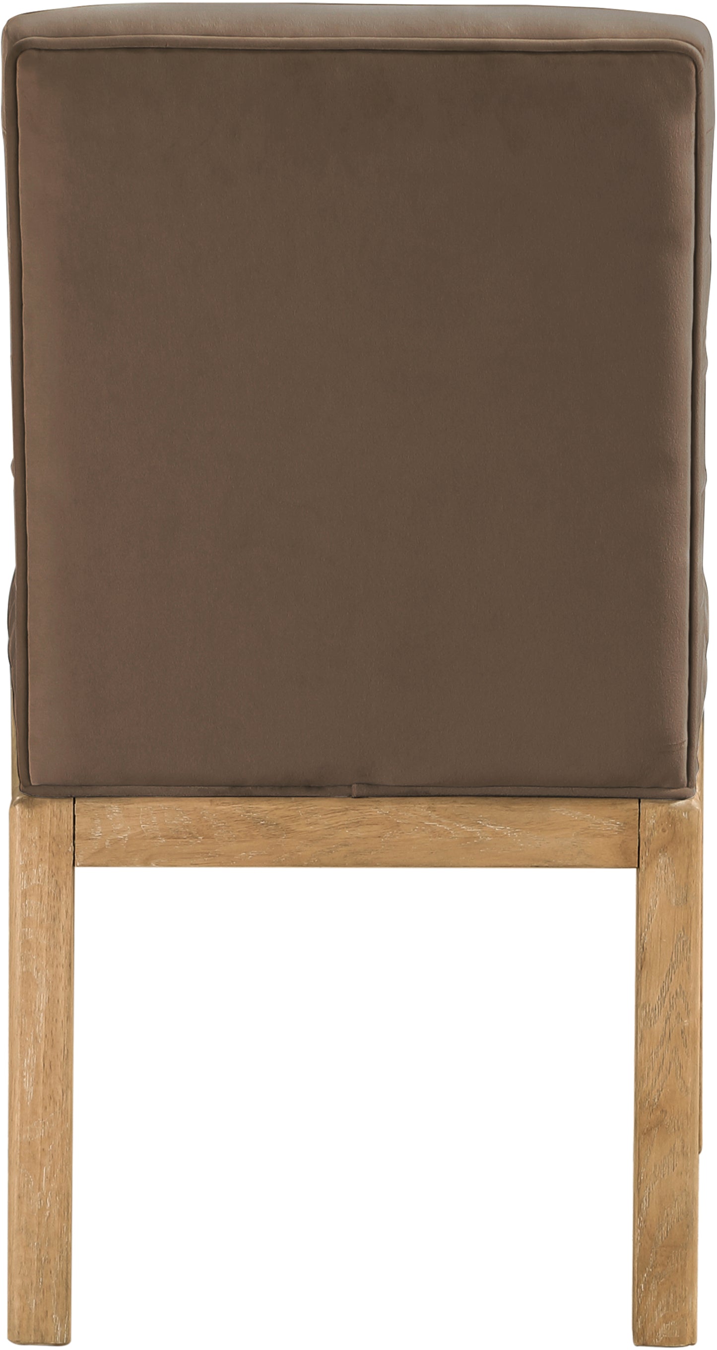 casablanca brown velvet dining chair