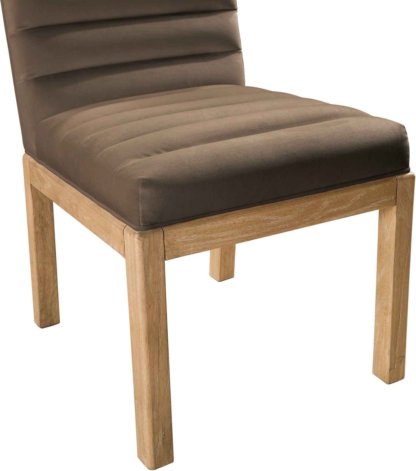 casablanca brown velvet dining chair