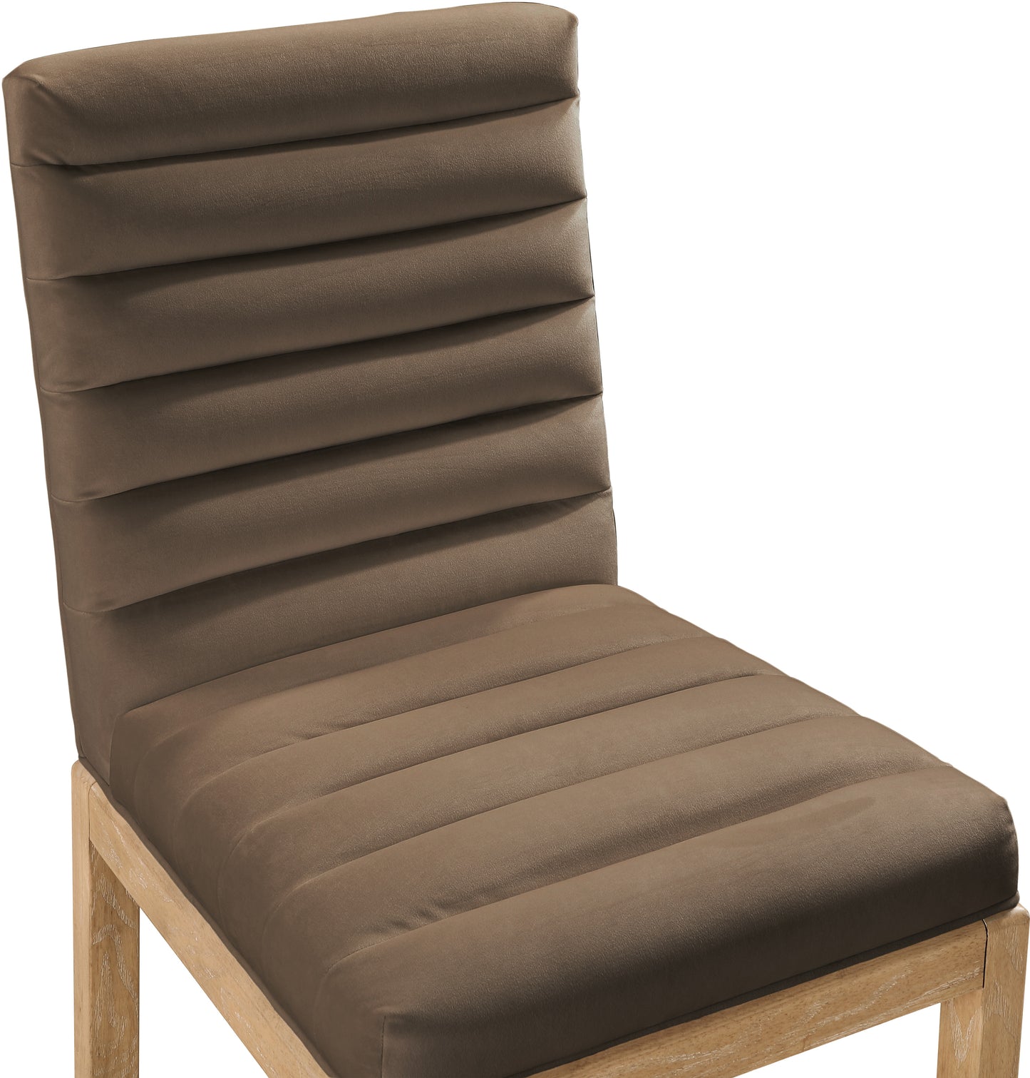 casablanca brown velvet dining chair