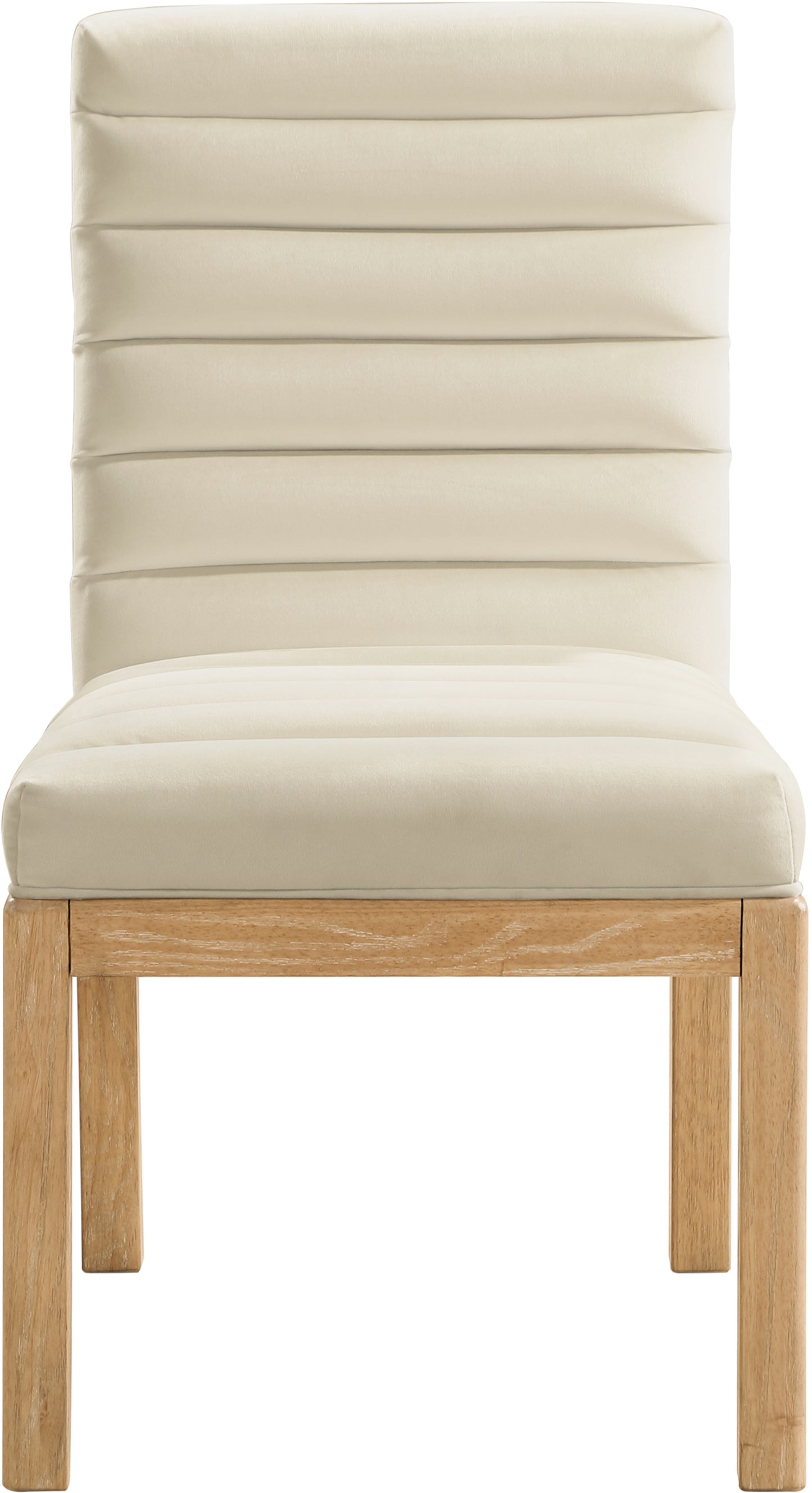 casablanca cream velvet dining chair