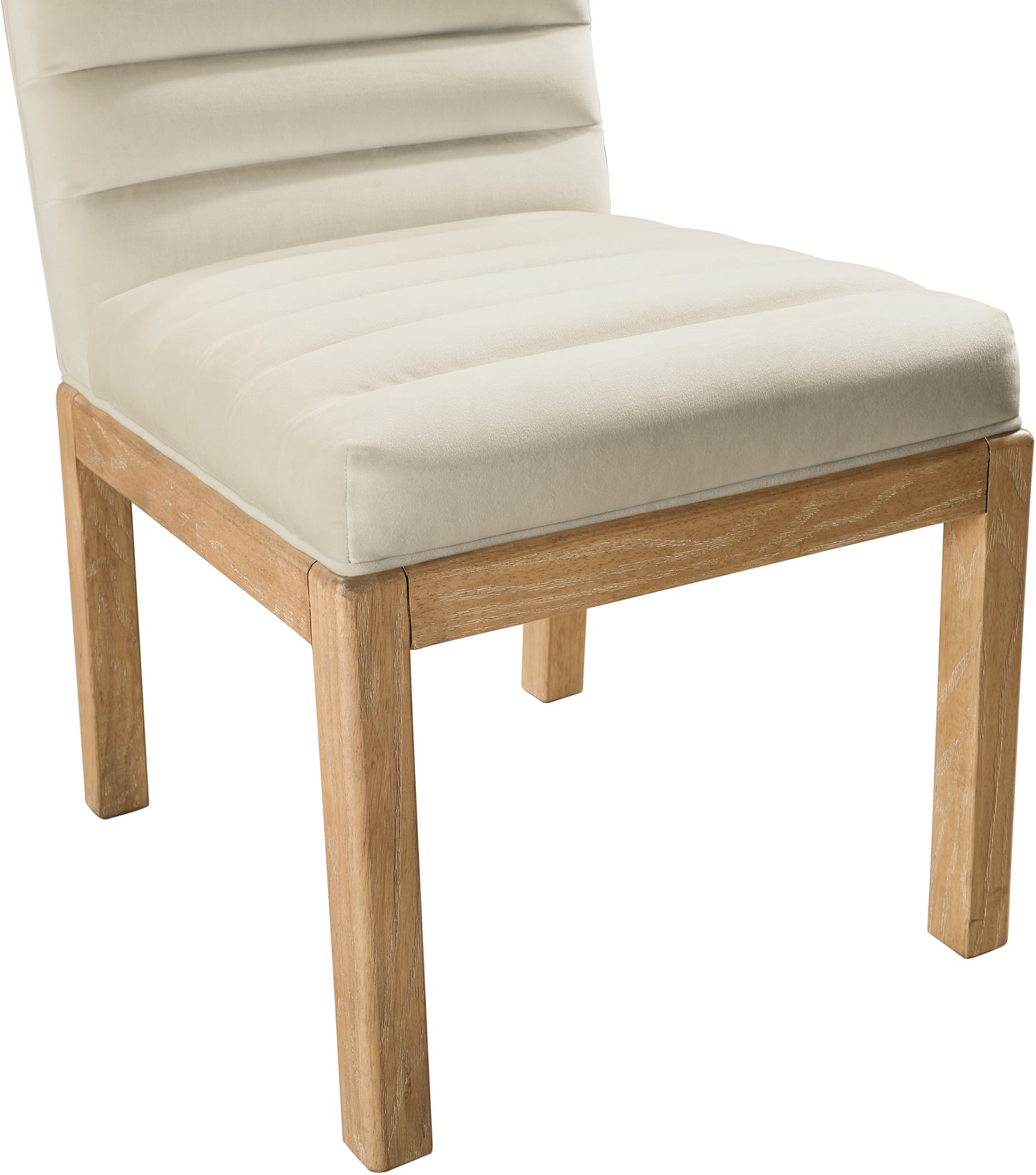 casablanca cream velvet dining chair