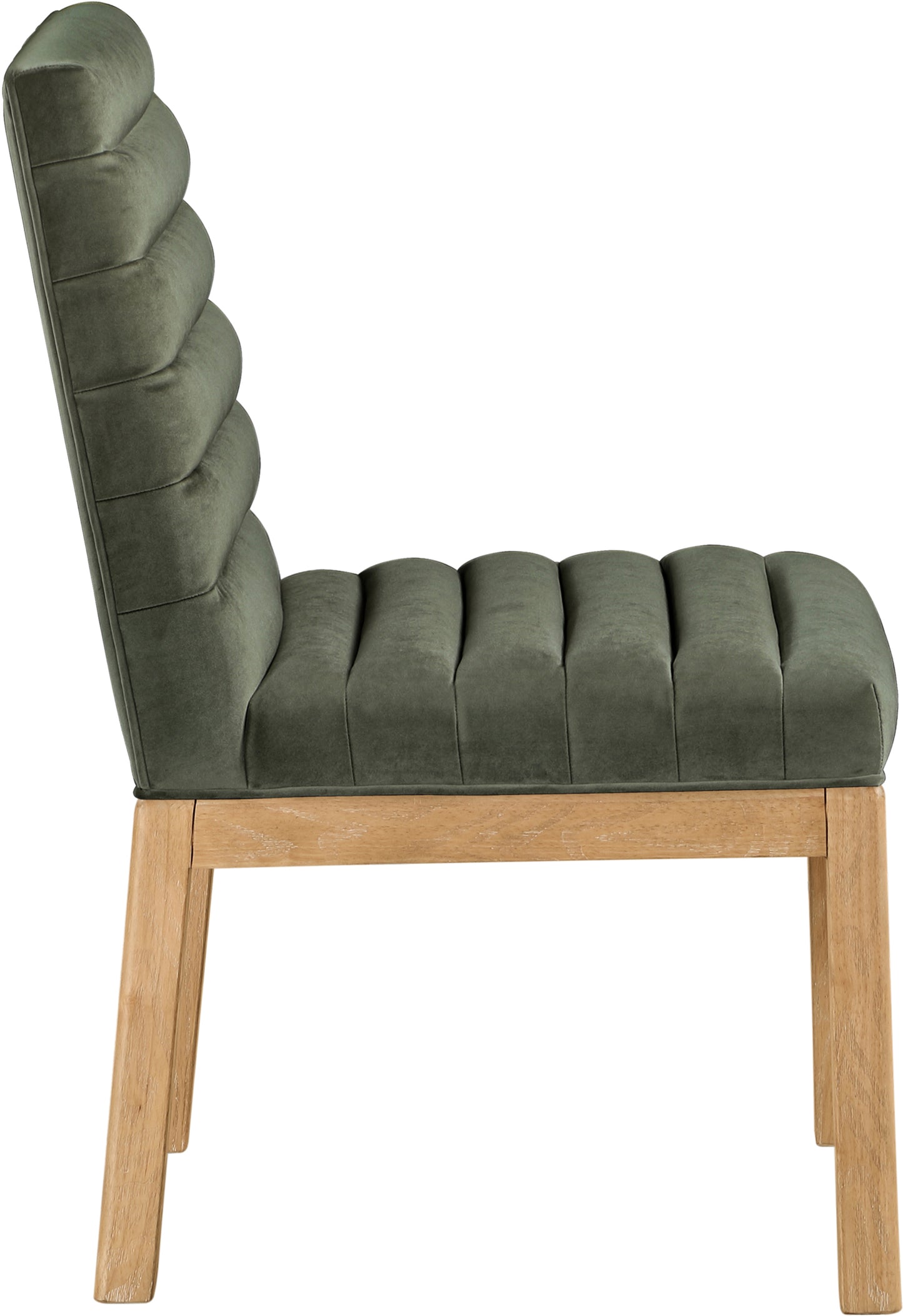 casablanca green velvet dining chair