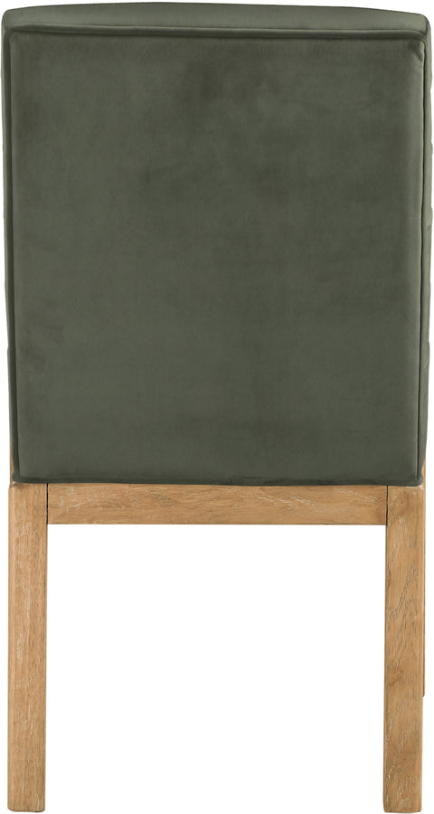 Casablanca Green Velvet Dining Chair