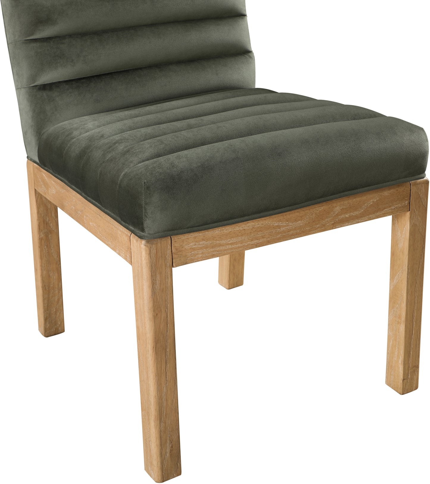 casablanca green velvet dining chair