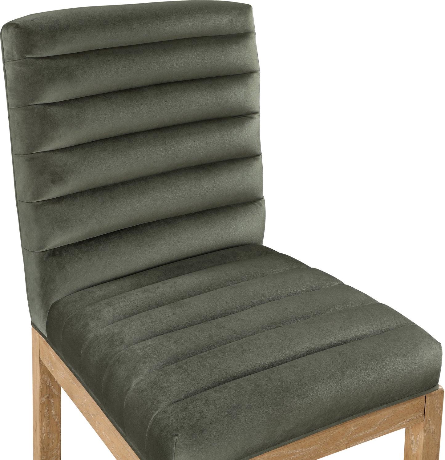 casablanca green velvet dining chair