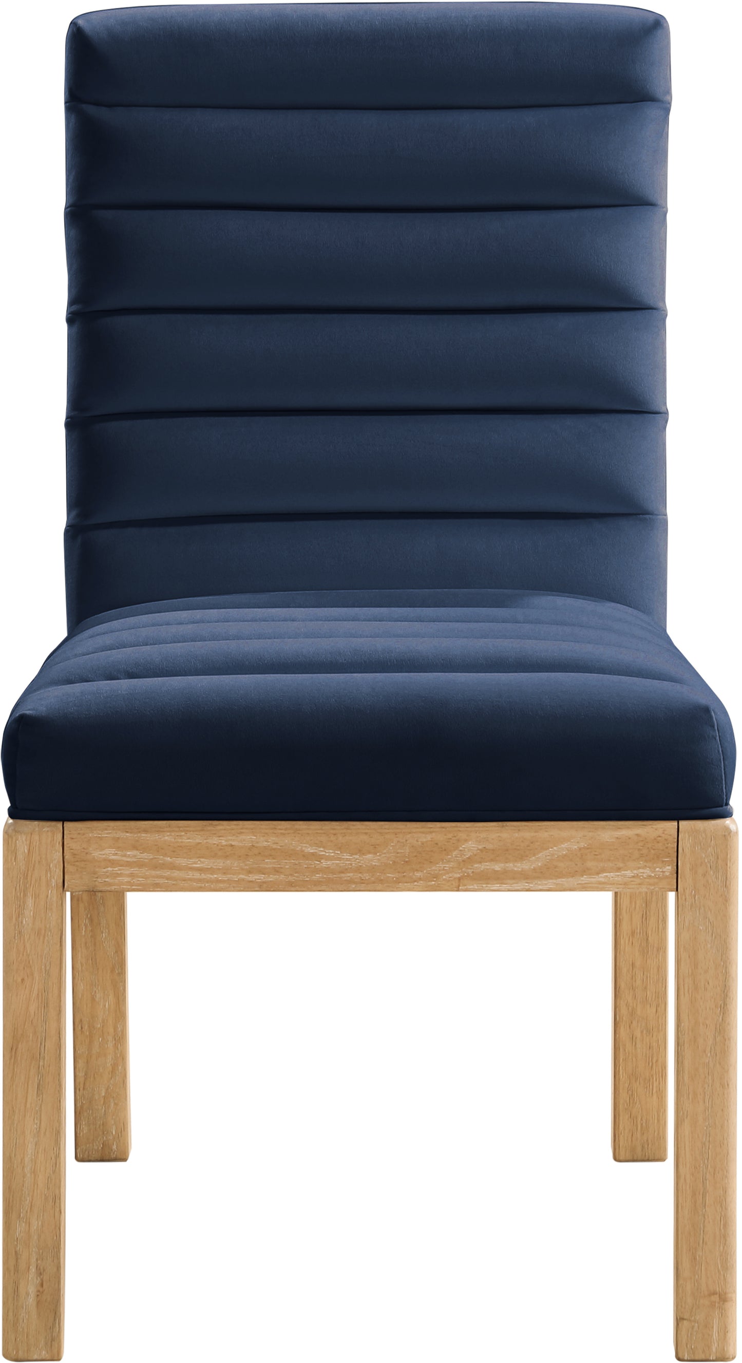 casablanca navy velvet dining chair