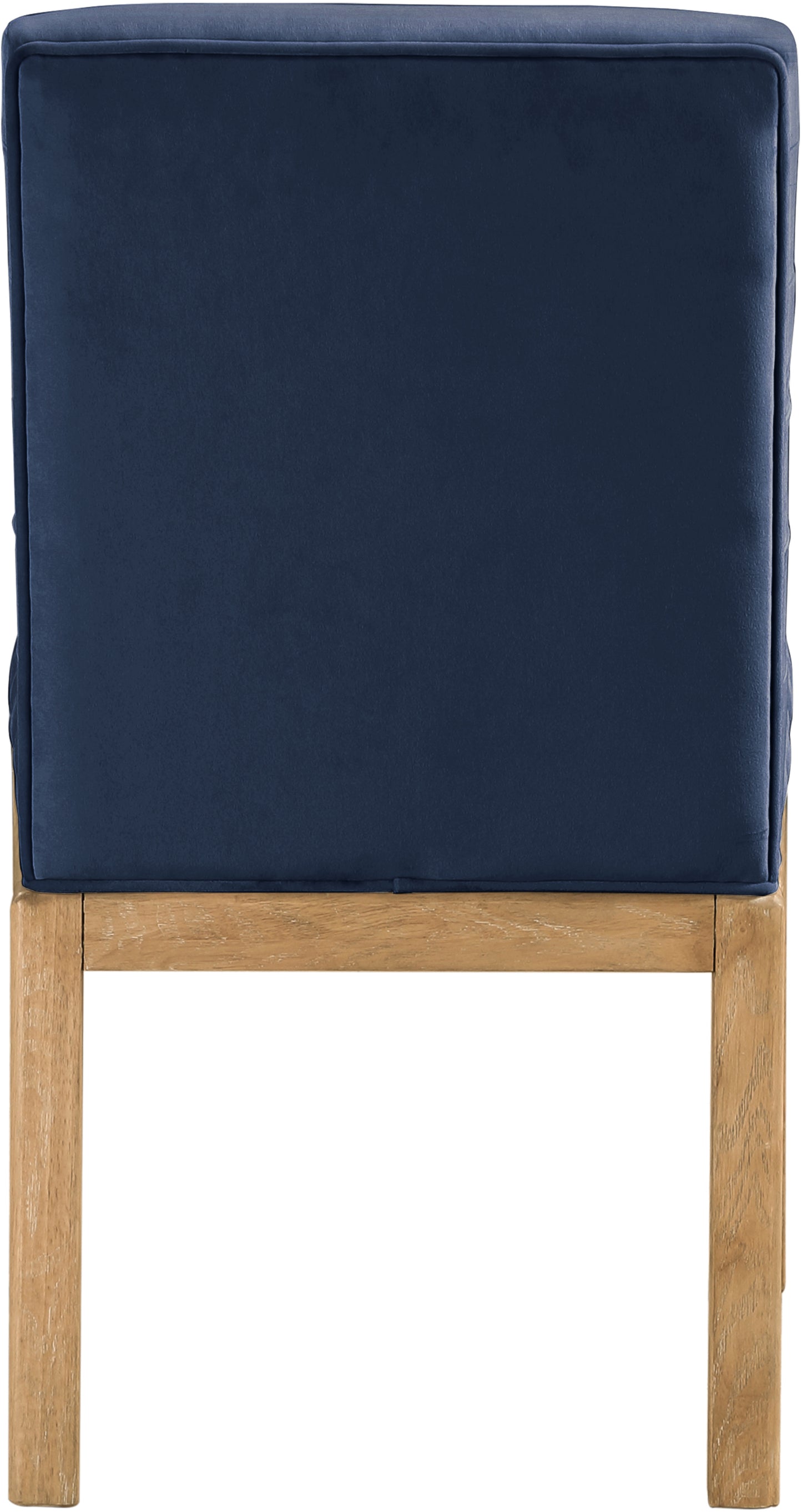 casablanca navy velvet dining chair