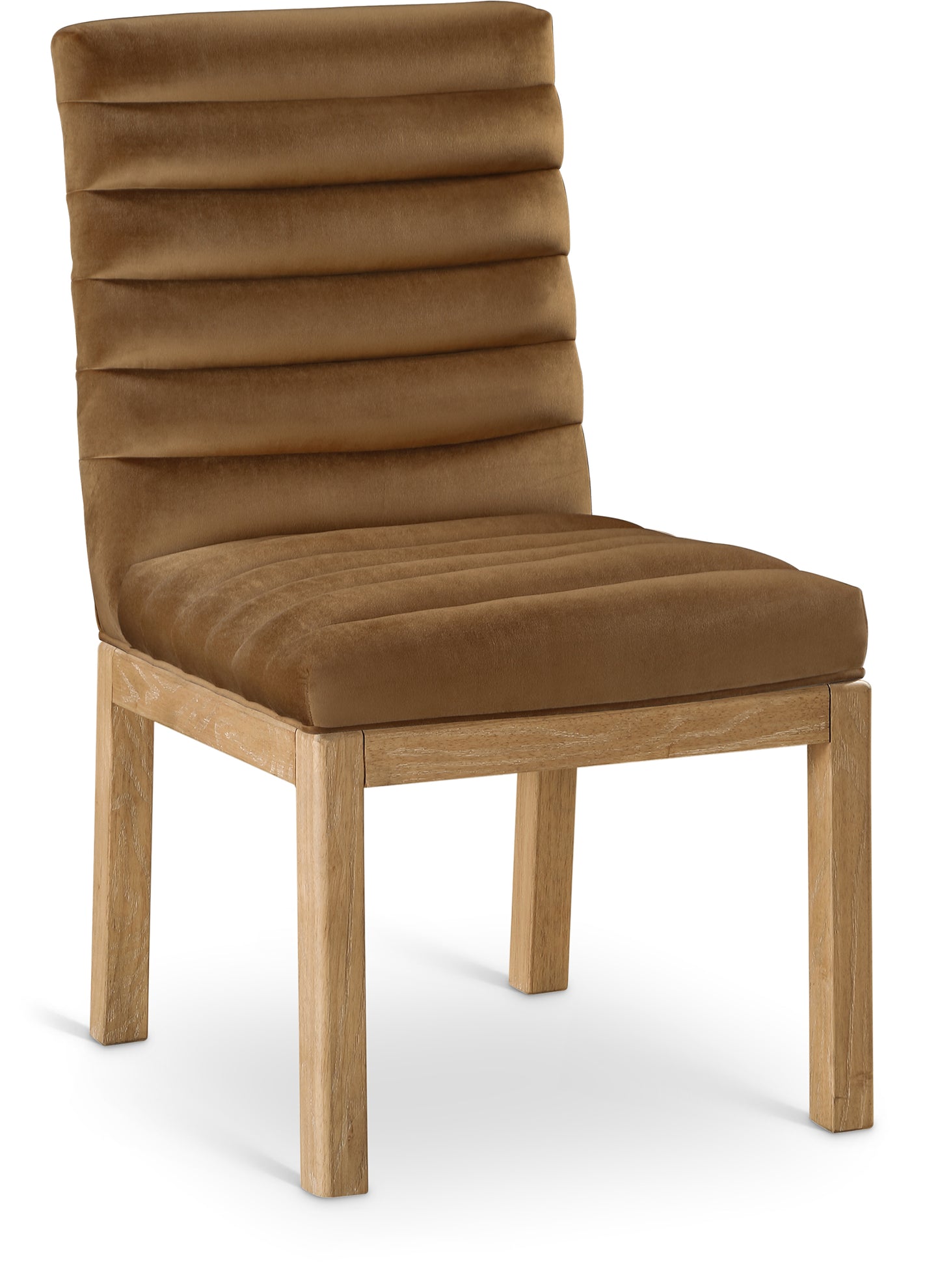 casablanca saddle velvet dining chair