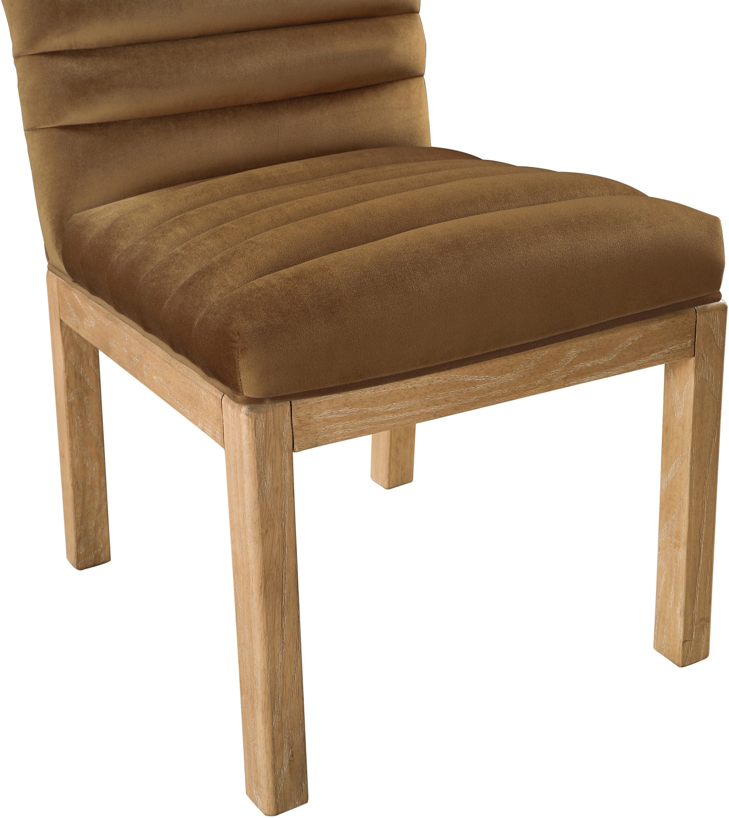 casablanca saddle velvet dining chair