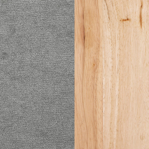 Hertford Upholstered Accent Arm Chair with Wood Arms GreyGrey