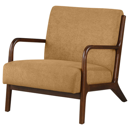 Jalen Upholstered Wood Frame Accent Chair HoneyHoney