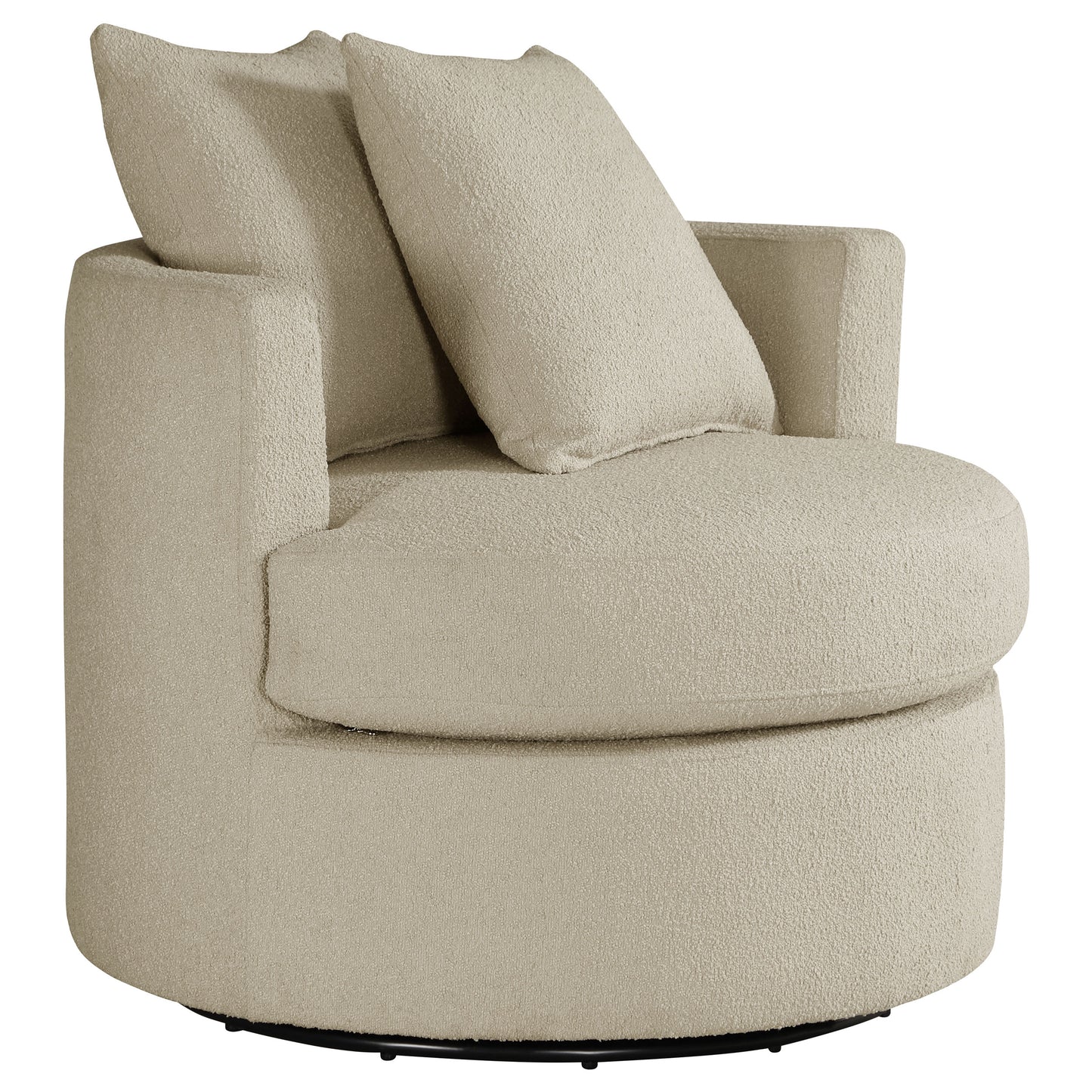 kelvin upholstered swivel accent chair camelcamel