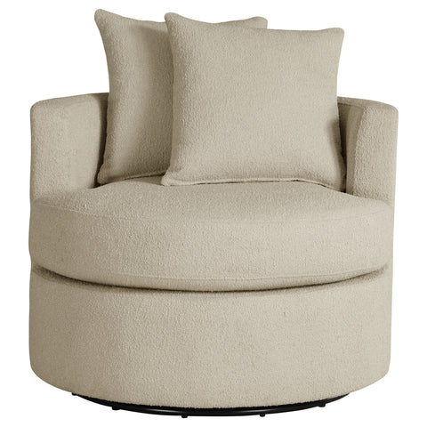 Kelvin Upholstered Swivel Accent Chair CamelCamel