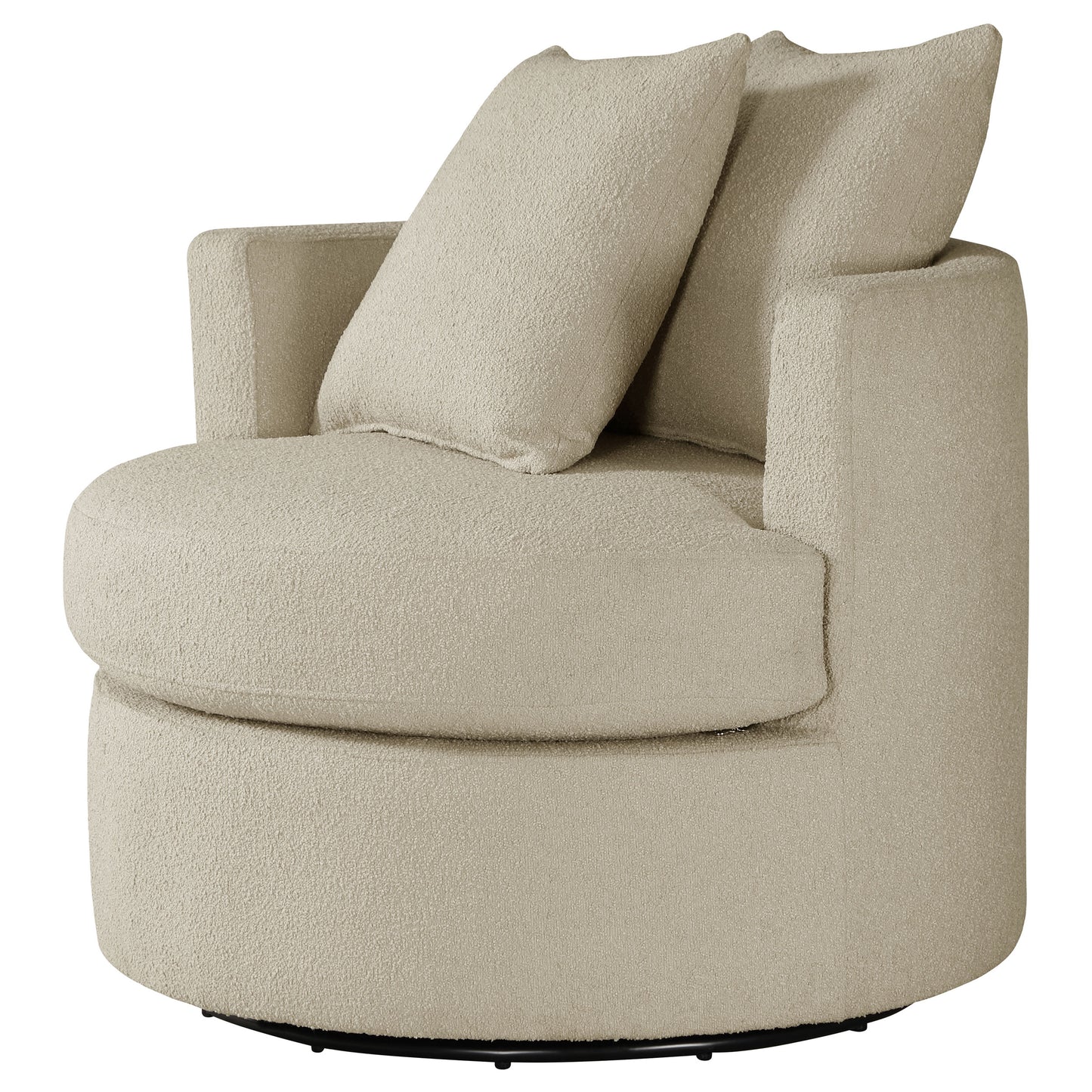 kelvin upholstered swivel accent chair camelcamel