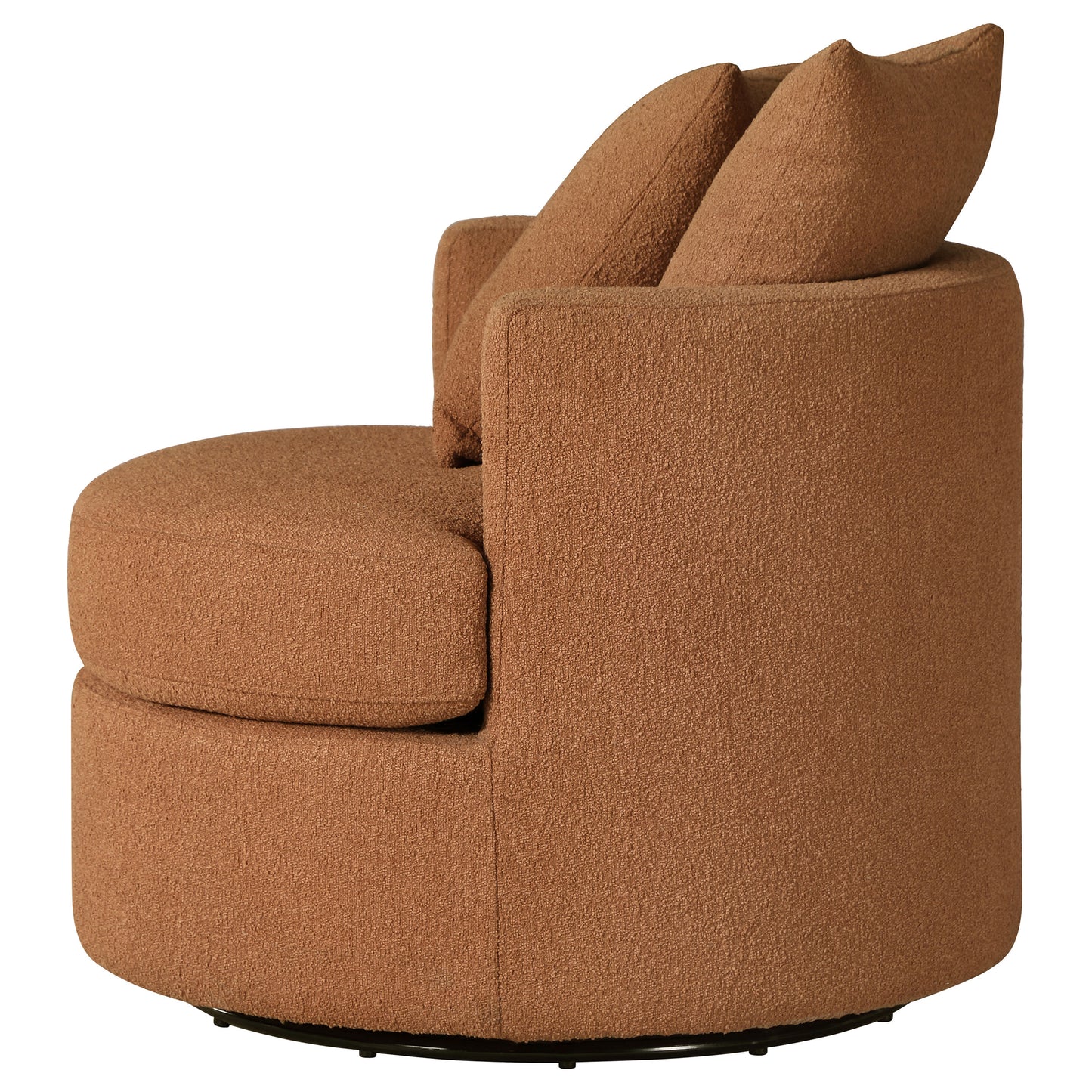 kelvin upholstered swivel accent chair burnt orangeburnt orange