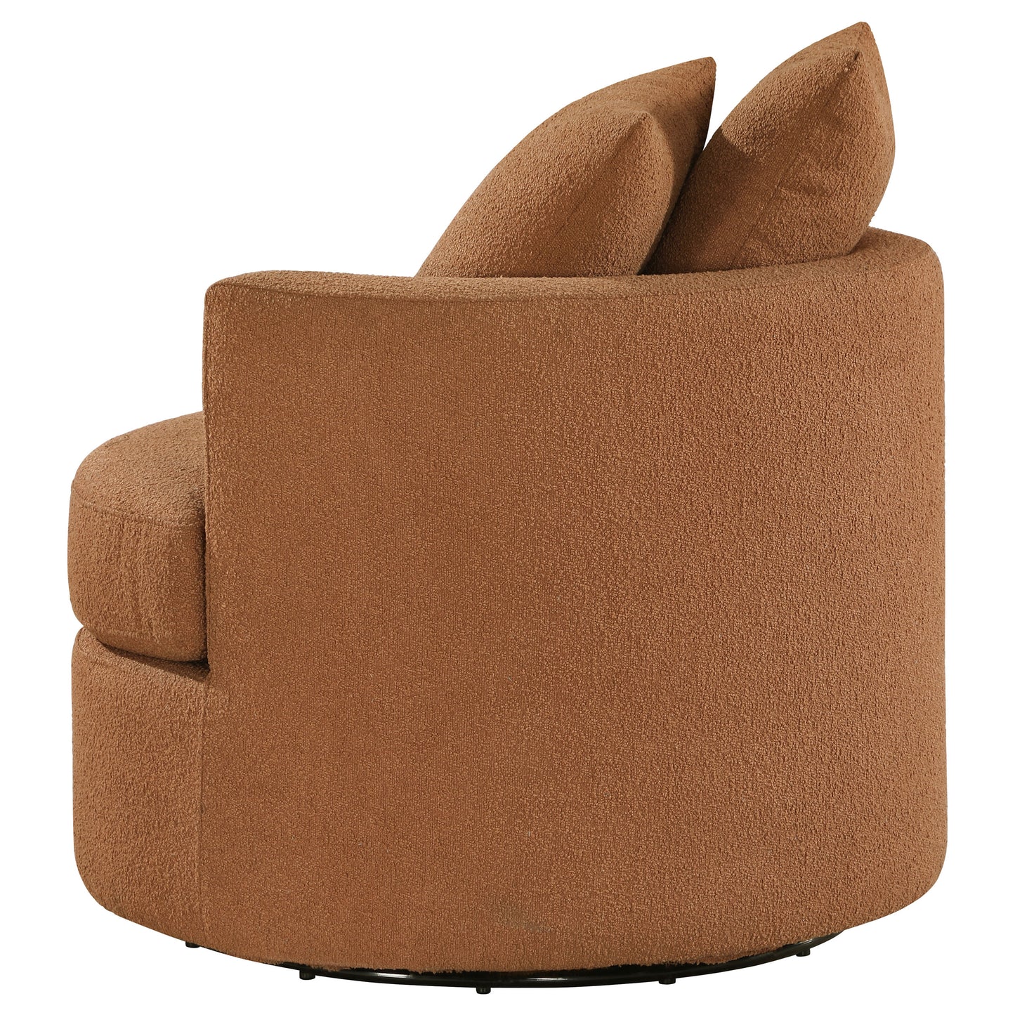 kelvin upholstered swivel accent chair burnt orangeburnt orange