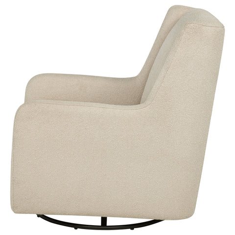 Tutuola Boucle Upholstered Swivel Glider Recliner Sandy Beige
