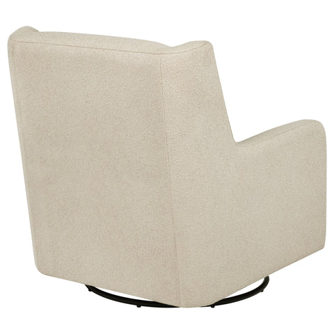 Tutuola Boucle Upholstered Swivel Glider Recliner Sandy Beige