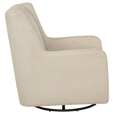 Tutuola Boucle Upholstered Swivel Glider Recliner Sandy Beige