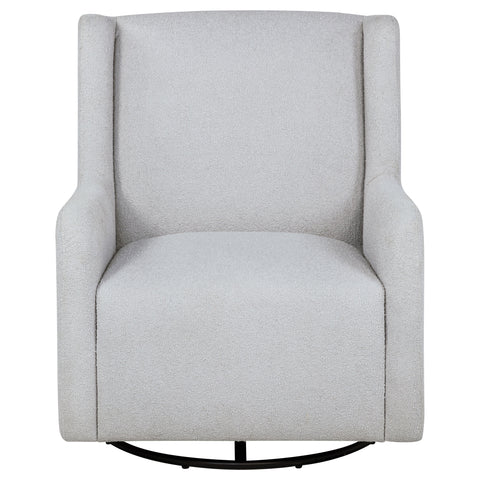 Tutuola Boucle Upholstered Swivel Glider Recliner Dove Grey