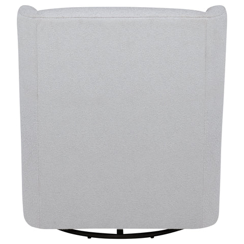 Tutuola Boucle Upholstered Swivel Glider Recliner Dove Grey