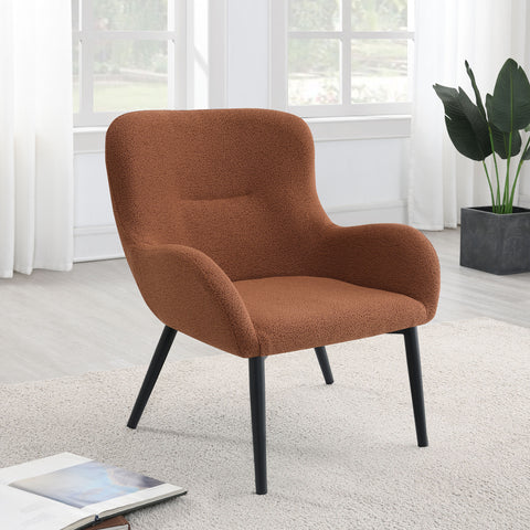 Evander Upholstered Modern Arm Accent Chair RustRust