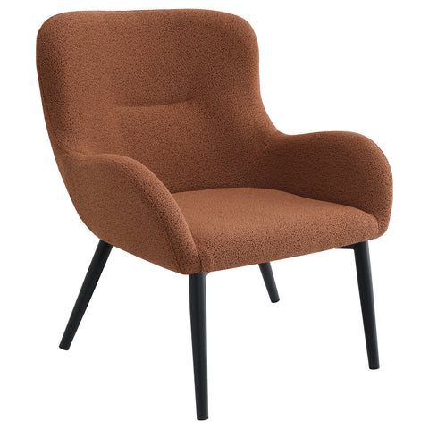 Evander Upholstered Modern Arm Accent Chair RustRust