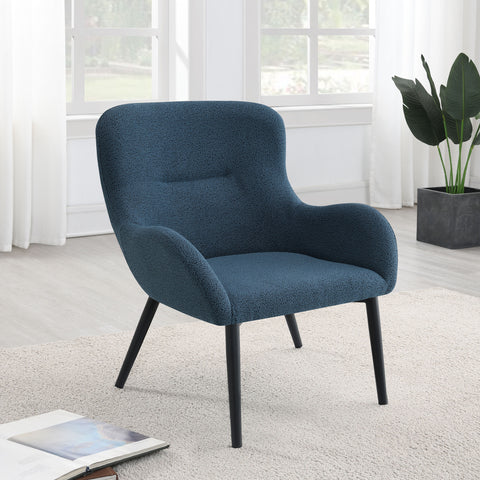 Evander Upholstered Modern Arm Accent Chair Aegean BlueAegean Blue