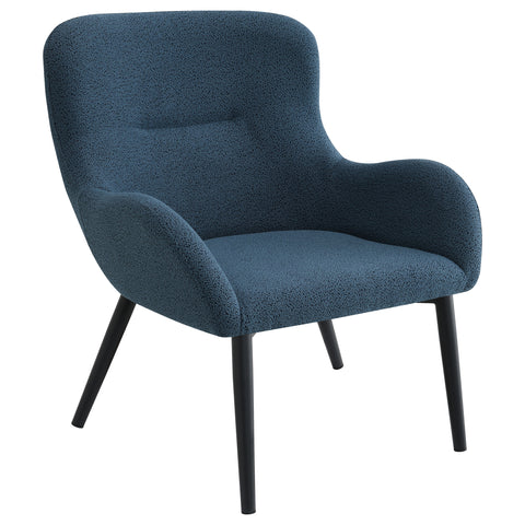 Evander Upholstered Modern Arm Accent Chair Aegean BlueAegean Blue