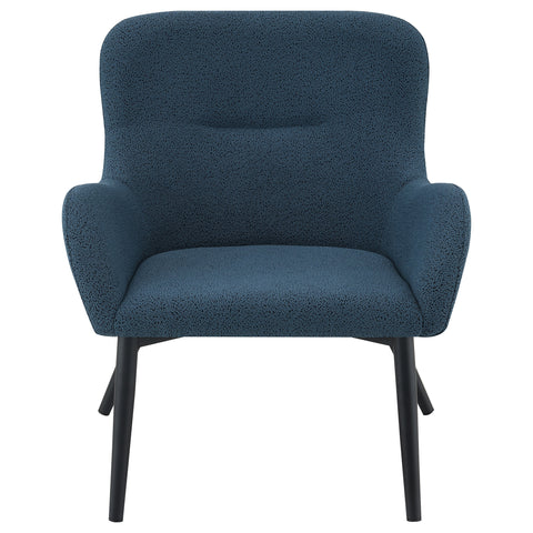 Evander Upholstered Modern Arm Accent Chair Aegean BlueAegean Blue