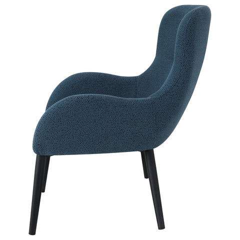 Evander Upholstered Modern Arm Accent Chair Aegean BlueAegean Blue