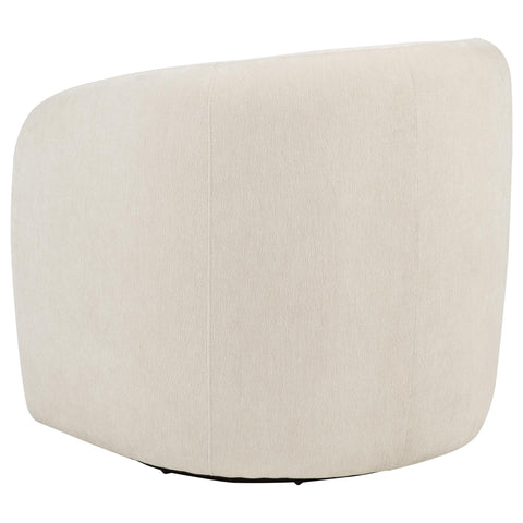 Randolph Chenille Upholstered Swivel Accent Chair Beige