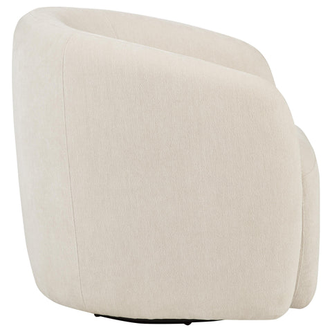 Randolph Chenille Upholstered Swivel Accent Chair Beige