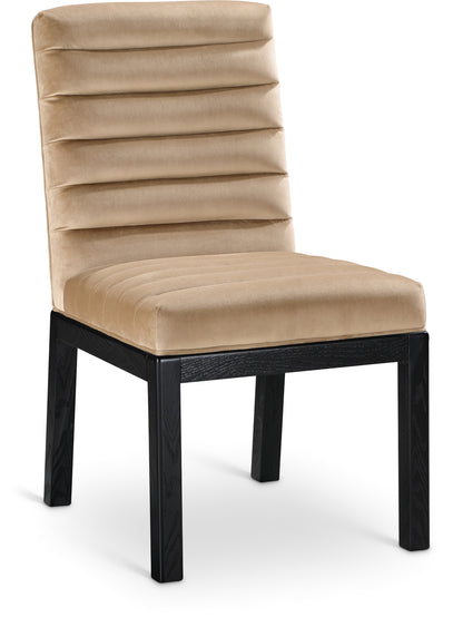 Casablanca Beige Velvet Dining Chair