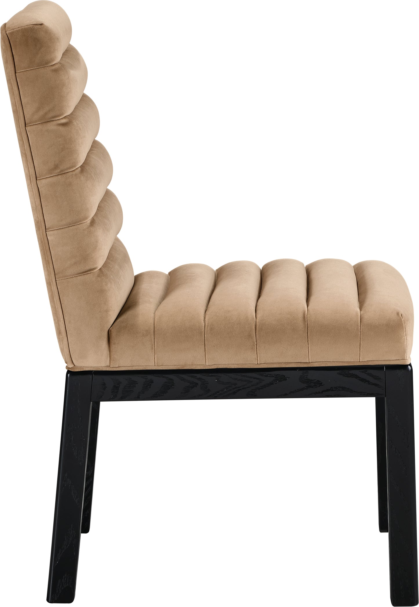 casablanca beige velvet dining chair