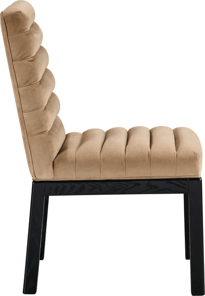 Casablanca Beige Velvet Dining Chair