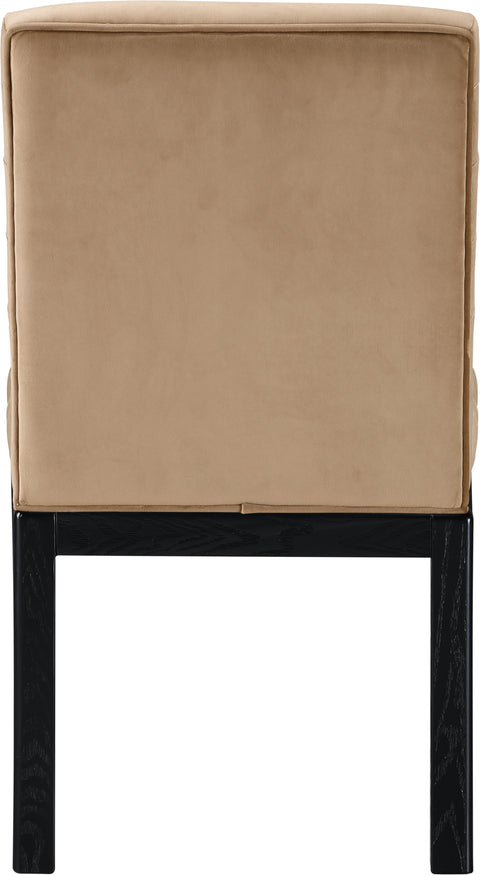 Casablanca Beige Velvet Dining Chair