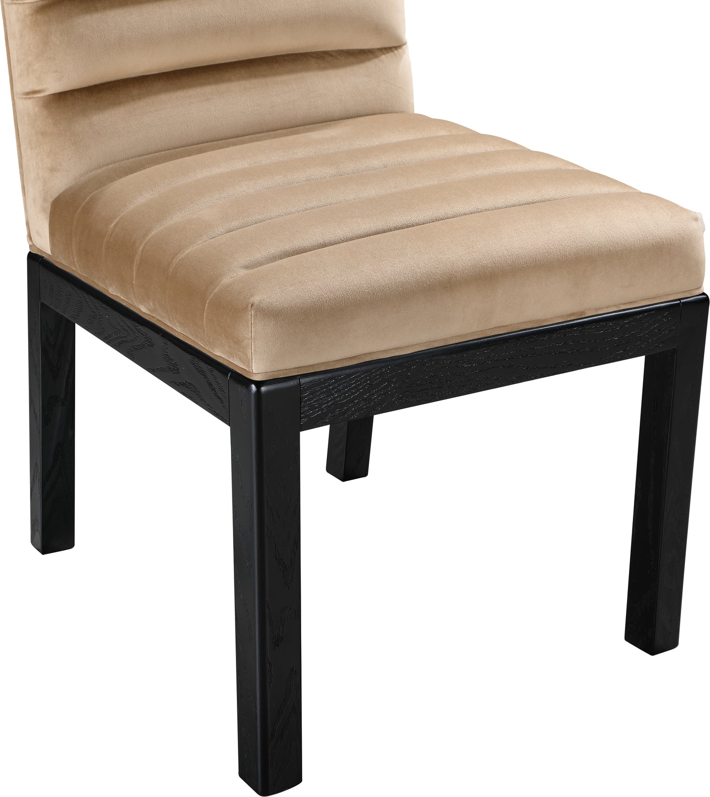 casablanca beige velvet dining chair